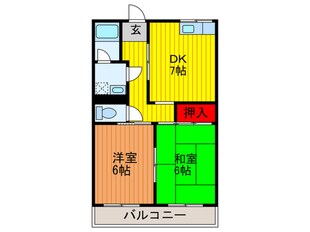 サンハイツＦの物件間取画像